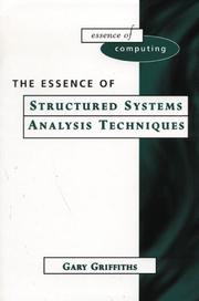 Cover of: The essence of systems analysis techniques