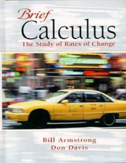 Cover of: Brief Calculus: The Study of Rates of Change