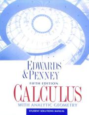Cover of: Calculus With Analytic Geometry by C. H. Edwards