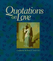 Cover of: Quotations on love