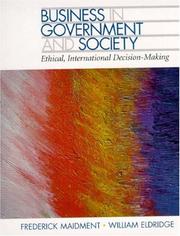 Cover of: Business in Government and Society | Frederick Maidment