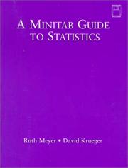 Cover of: Minitab Guide to Statistics, A | Ruth Meyer