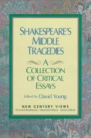 Cover of: Shakespeare's Middle Tragedies: A Collection of Critical Essays