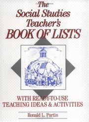 The Social Studies Teacher's Book of Lists by Ronald L. Partin