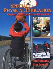 Cover of: Special physical education by Paul Jansma