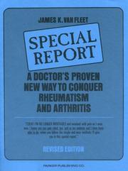 Cover of: A doctor's proven new way to conquer rheumatism and arthritis: special report