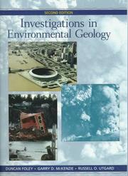 Cover of: Investigations in environmental geology