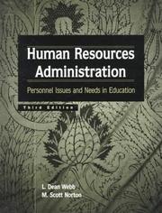 Cover of: Human resources administration: personnel issues and needs in education