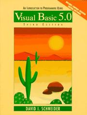 Cover of: An introduction to programming using Visual Basic 5.0
