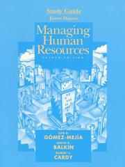 Cover of: Managing Human Resources by Gomez, Mejia