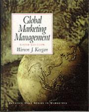Cover of: Global marketing management by Warren J. Keegan