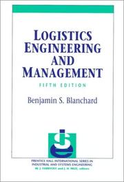 Cover of: Logistics engineering and management by Benjamin S. Blanchard