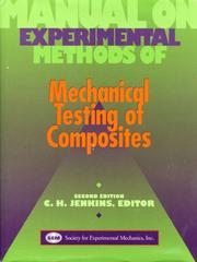 Cover of: Manual on Experimental Methods of Mechanical Testing of Components (2nd Edition) by C. H. Jenkins