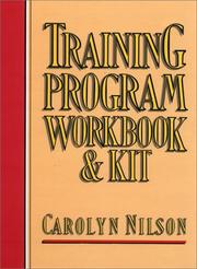 Cover of: Training program workbook and kit