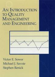 Cover of: An introduction to quality management and engineering by Victor E. Sower