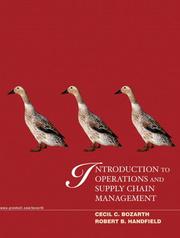 Cover of: Introduction to Operations and Supply Chain Management