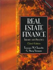 Real estate finance by Terrence M. Clauretie, G. Stacy Sirmans