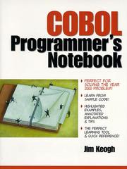 Cover of: COBOL programmer's notebook by James Edward Keogh