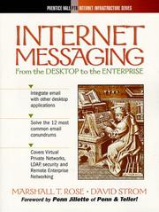 Cover of: Internet messaging by Marshall T. Rose