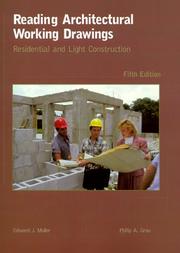 Cover of: Reading Architectural Working Drawings | Edward F. Muller