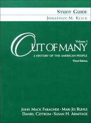 Cover of: Out of Many: A History of the American People, 3rd edition - Volume I Study Guide