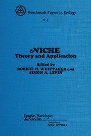 Cover of: Niche: theory and application