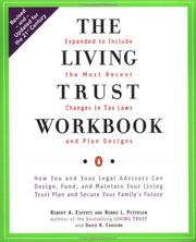 Cover of: The Living Trust Workbook
