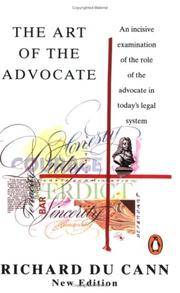 Cover of: Art of the Advocate (Penguin Law)