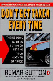 Don't get taken every time by Remar Sutton
