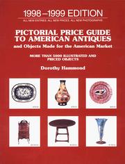 Cover of: Pictorial Price Guide to American Antiques, 1998-1999: Twentieth Edition (19th ed)