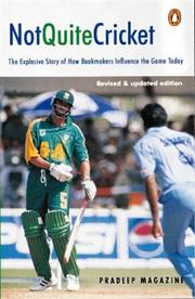 Cover of: Not quite cricket | Pradeep Magazine