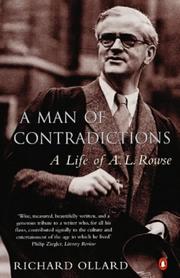 Cover of: man of contradictions | Richard Lawrence Ollard