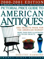 Cover of: Pictorial Price Guide to American Antiques 2000-2001: 2000-2001 (Pictorial Price Guide to American Antiques and Objects Made for the American Market)