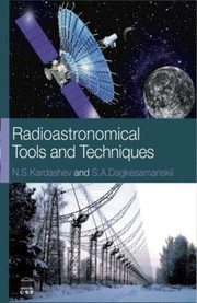 Radioastronomical Tools & Techniques by N Kardashev, N. S. Kardashev