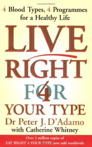 Cover of: Live Right for Your Type