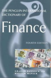 Cover of: The Penguin International Dictionary of Finance