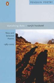 Cover of: Vanishing Acts by Ranjit Hoskote