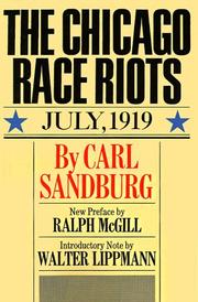 The Chicago race riots by Carl Sandburg