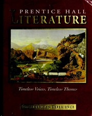 Cover of Prentice Hall Literature - Timeless Voices, Timeless Themes - The American Experience