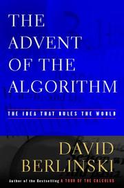 Cover of: The advent of the algorithm by David Berlinski