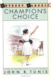 Cover of: Champion's choice
