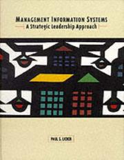 Cover of: Management information systems: a strategic leadership approach