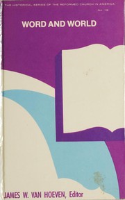 Cover of: Word and world by edited by James W. Van Hoeven.