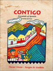 Front cover of Contigo by Oscar Ozete