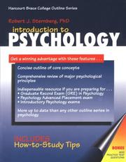 Cover of: Introduction to Psychology: Psychology (Harcourt Brace College Outline Series)