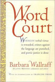 Cover of: Word court by Barbara Wallraff