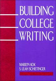 Cover of: Building college writing