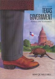 Cover of: Texas government: politics and economics