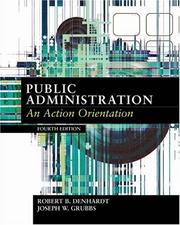 Cover of: Public administration by Robert B. Denhardt