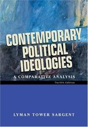 Cover of: Contemporary Political Ideologies by Lyman Tower Sargent